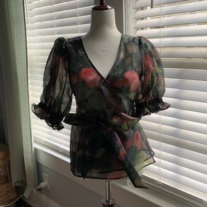 Selkie Cloud Nine Wrap Blouse - Size Small